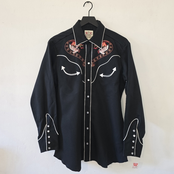H Bar C Other - RARE 70's Vintage H BAR C Western Shirt